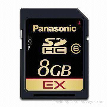 SDHC Memory Card for Panasonic, with Up to 22Mbps Transfer Speed and 8GB Capacity